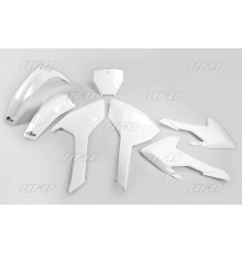 Пластиковий набір UFO husqvarna tc/fc 125/250/300/350/450 '16-'18 (крім tc 250 '16) колір oem '17 (білий) (hu616e041) (hu616e041)