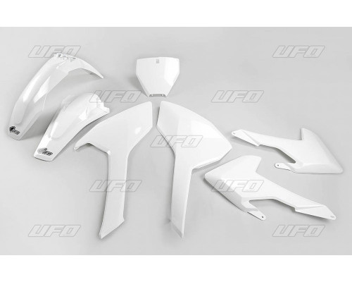 Пластиковий набір UFO husqvarna tc/fc 125/250/300/350/450 '16-'18 (крім tc 250 '16) колір oem '17 (білий) (hu616e041) (hu616e041)