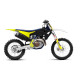 Пластиковий набір UFO husqvarna tc/fc '19-21 чорний/жовтий/білий (чохли для телескопів, накладки на раму та наклейки в комплекті)