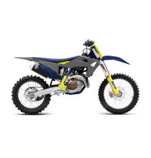 Пластиковий набір  UFO husqvarna tc/fc '19-21 сірий/жовтий/синій (чохли для телескопа, рами та наклейки в комплекті)