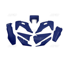 Набір пластиковий UFO husqvarna te 150 / 250 / 300 '20-'23, fe 250 / 350 / 450 / 501 '20-'23 з кришкою ліхтаря темно-синій (hu623e087) (hu623e087)