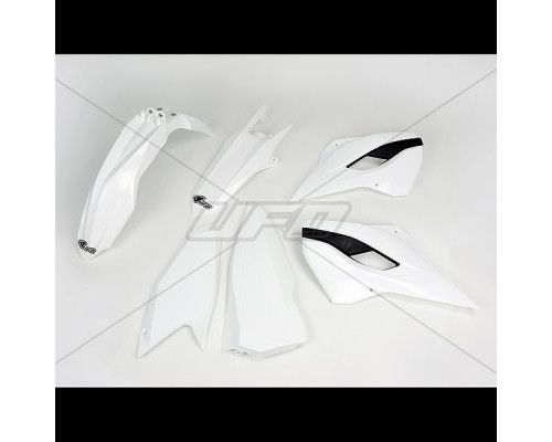 Пластиковий набір UFO husqvarna te/fe 125/250/300/350/450 '15-'16 white (hu615e041) (husqvarna te/fe 125/250/300/350/450 '15-'16 white)