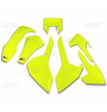 Пластиковий комплект  UFO husqvarna tx/te/fe '17-'19 з кришкою лампи fluo жовтий (hu621dflu)