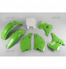 Комплект пластикових  UFO kawasaki kx 125 / 250 '92 колір oem (зелений/білий) (ka195e999) (ka195e999)