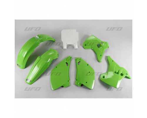 Комплект пластикових UFO kawasaki kx 125 / 250 '92 колір oem (зелений/білий) (ka195e999) (ka195e999)