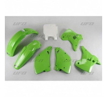 Комплект пластикових  UFO kawasaki kx 125 / 250 '92 колір oem (зелений/білий) (ka195e999) (ka195e999)