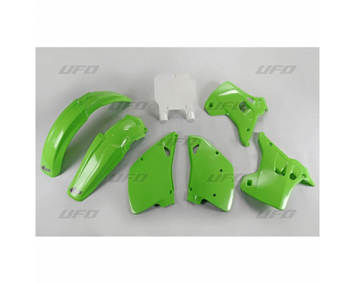 Комплект пластикових UFO kawasaki kx 125 / 250 '93 колір oem (зелений/білий) (ka194e999) (ka194e999)
