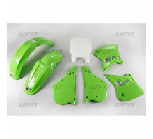 Комплект пластиковий  UFO kawasaki kx 125 '90-'91, колір oem (зелений/білий) (ka196e999) (kawasaki kx 125 '90-'91), колір oem (зелений/білий) (ka196e999)