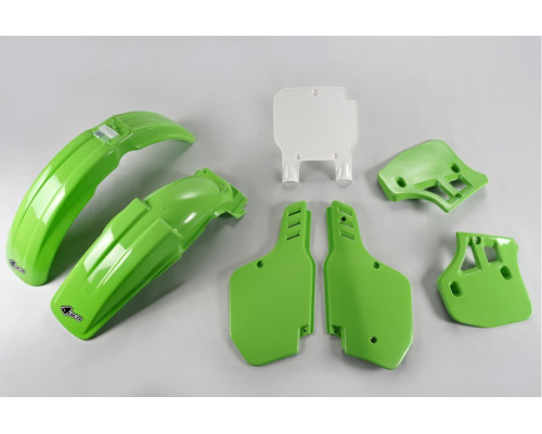 Комплект пластикових UFO kawasaki kx 250 '89, kx 500 '89-'92 колір oem (зелений/білий) (ka189e999) (ka189e999)