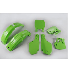 Пластиковий комплект  UFO kawasaki kx 250 '89, kx 500 '89-'92 колір зелений (ka189e026) (ka189e026)