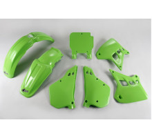 Пластиковий комплект  UFO kawasaki kx 250 '90-91, колір oem (зелений)