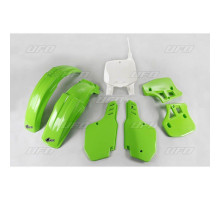 Комплект пластиковий  UFO kawasaki kx 500 '96-'99 колір oem (зелений/білий) (ka186e999) (ka186e999)