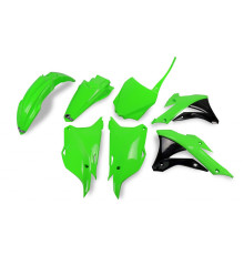 Пластиковий комплект  UFO kawasaki kx 85 '14-'21 колір oem '20 (зелений) (ka222e999k) (ka222e999k)