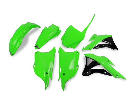 Пластиковий комплект UFO kawasaki kx 85 '14-'21 колір oem '20 (зелений) (ka222e999k) (ka222e999k)
