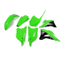 Пластиковий комплект  UFO kawasaki kx 85 '14-'21 колір oem '20 (зелений) (ka222e999k) (ka222e999k)