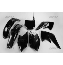Пластиковий комплект  UFO kawasaki kxf 250 '04-'05 колір чорний (ka203e001)