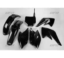 Пластиковий комплект  UFO kawasaki kxf 250 '04-'05 колір чорний (ka203e001)