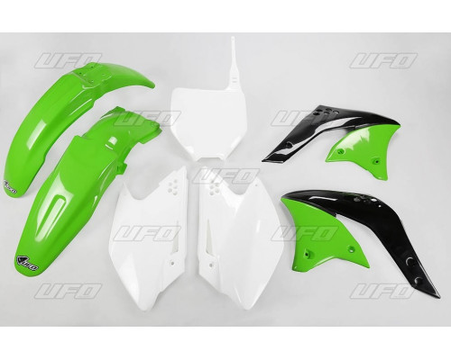 Комплект пластикових UFO kawasaki kxf 250 '06 колір oem (зелений/білий) (ka204e999) (ka204e999)