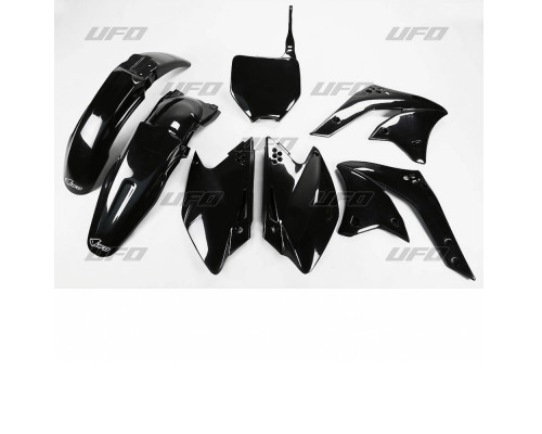 Пластиковий комплект UFO kawasaki kxf 250 '08 колір чорний (ka210e001)