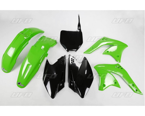 Комплект пластикових UFO kawasaki kxf 250 '08 колір oem (зелений/чорний) (ka210e999) (ka210e999)