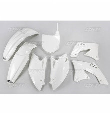 Пластиковий комплект UFO kawasaki kxf 250 '09-'12 колір білий (ka212e047) (ka212e047)