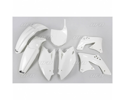 Пластиковий комплект UFO kawasaki kxf 250 '09-'12 колір білий (ka212e047) (ka212e047)
