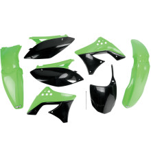 Набір пластикових обвісів kawasaki kxf 250 '09-'12 колір oem (зелений/чорний) (ka212e999) (ka212e999)