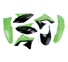 Набір пластикових обвісів kawasaki kxf 250 '09-'12 колір oem (зелений/чорний) (ka212e999) (ka212e999)