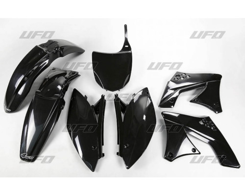 Пластиковий комплект UFO kawasaki kxf 250 '09-'12 колір чорний (ka212e001)