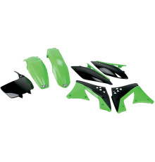 Набір пластикових обвісів kawasaki kxf 250 '10-'11 колір oem (зелений/чорний) (ka215e999) (ka215e999)