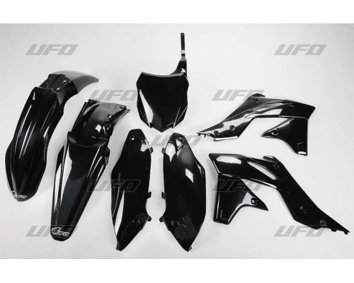 Пластиковий комплект UFO kawasaki kxf 250 '13 колір чорний (ka219e001)