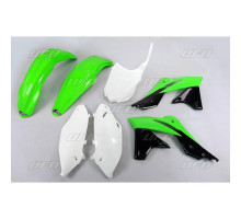 Комплект пластикових обвісів kawasaki kxf 250 '13-'16 колір oem'16 (зелений/білий/чорний)(ka221e999a) (ka221e999a)