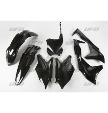 Пластиковий комплект UFO kawasaki kxf 250 '17 колір чорний (ka224e001)