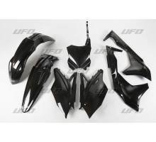 Пластиковий комплект UFO kawasaki kxf 250 '17 колір чорний (ka224e001)