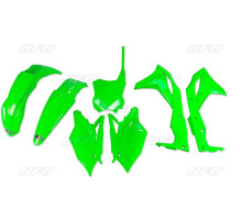 Пластиковий комплект  UFO kawasaki kxf 250 '17 fluo green (ka224aflu)