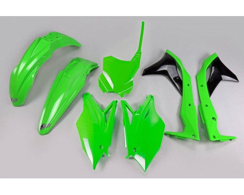 Набір пластикових UFO kawasaki kxf 250 '18-'20 колір oem '20 (зелений/чорний) (ka225e999k) (ka225e999k)
