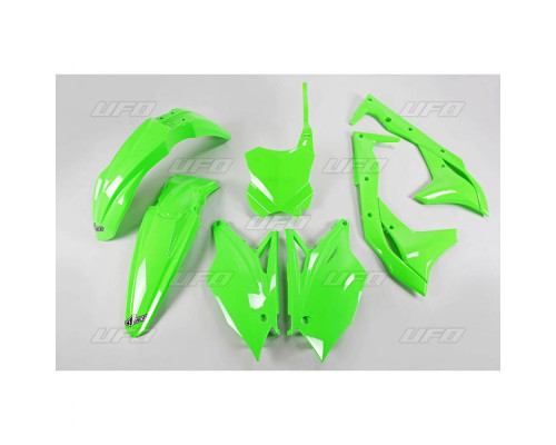 Пластиковий комплект UFO kawasaki kxf 250 '18-'20 fluo green (ka225aflu)