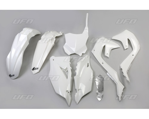 Набір пластикових UFO kawasaki kxf 250 '21-24, kxf 450 '19-23 білий (ka227e047)