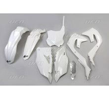 Набір пластикових  UFO kawasaki kxf 250 '21-24, kxf 450 '19-23 білий (ka227e047)