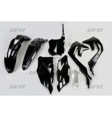 Пластиковий комплект  UFO kawasaki kxf 250 '21-24, kxf 450 '19-23 колір чорний (ka227e001)