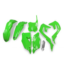 Пластиковий комплект  UFO kawasaki kxf 250 '21-24, kxf 450 '19-23 колір oem '20 (зелений) (ka227e999a)