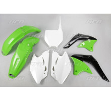 Комплект пластикових  UFO kawasaki kxf 450 '06 колір oem (зелений/білий) (ka205e999) (ka205e999)