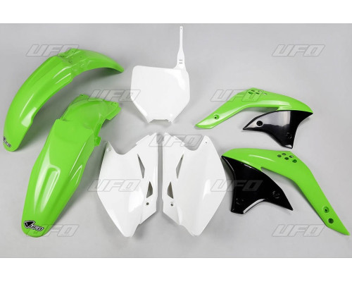 Комплект пластикових UFO kawasaki kxf 450 '07 колір oem (зелений/білий) (ka209e999) (ka209e999)