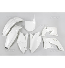 Пластиковий набір UFO kawasaki kxf 450 '09 колір білий kx (ka213e047) (ka213e047)