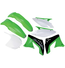 Набір пластикових обвісів kawasaki kxf 450 '09-'11 колір oem '10-'11 (зелений/білий/чорний) (ka216e999) (ka216e999)