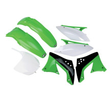 Набір пластикових обвісів kawasaki kxf 450 '09-'11 колір oem '10-'11 (зелений/білий/чорний) (ka216e999) (ka216e999)