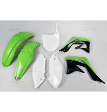 Набір пластикових обвісів kawasaki kxf 450 '12 колір oem (зелений/білий/чорний) (ka217e999) (ka217e999)