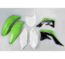 Набір пластикових обвісів kawasaki kxf 450 '12 колір oem (зелений/білий/чорний) (ka217e999) (ka217e999)