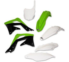 Набір пластикових обвісів kawasaki kxf 450 '13-'15 колір oem (зелений/білий/чорний) (ka220e999) (ka220e999)