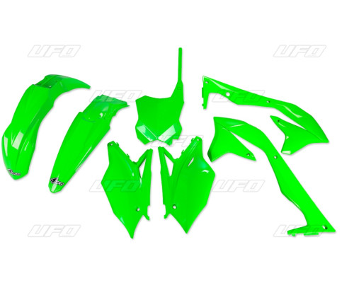 Пластиковий комплект UFO kawasaki kxf 450 '16-'17 fluo green (ka223aflu)